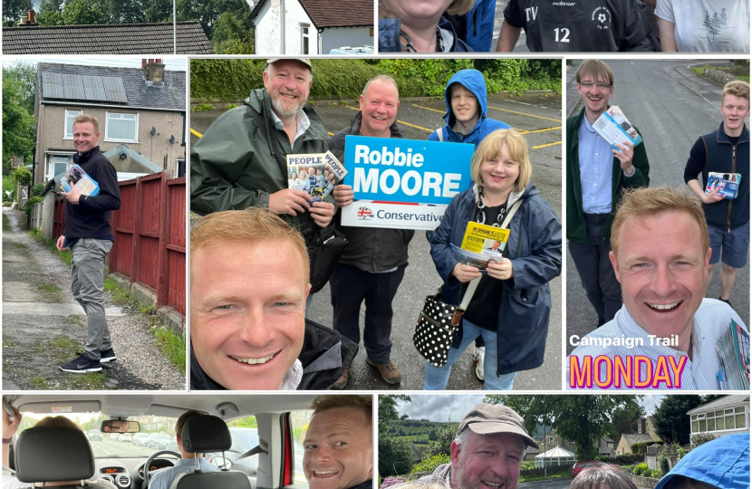 A selection of campaigning images