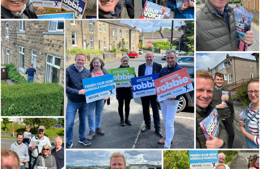 A selection of campaigning images